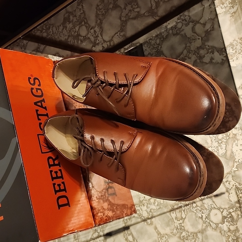 Boys Deer Stag Dress Shoes